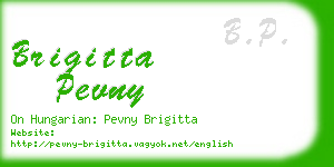 brigitta pevny business card